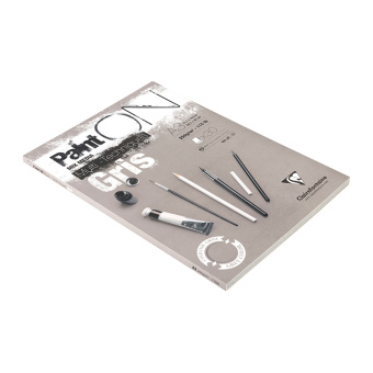 Скетчбук - альбом для смешанных техник 30л., А3, на склейке Clairefontaine "Paint'ON Grey", 250г/м2,