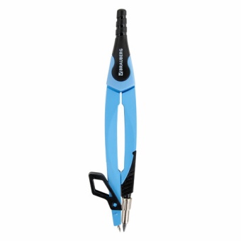Готовальня BRAUBERG ULTRA, 4 предмета: циркуль 135 мм, запасной грифель, насадка, аквамариновый цвет, 210822