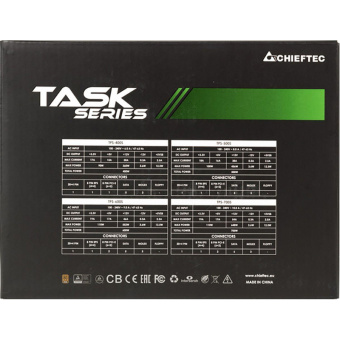 Блок питания Chieftec Task TPS-600S, 600W, 80 PLUS BRONZE, APFC, 12cm fan