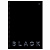 Тетрадь 80л., А4 клетка на гребне BG "Just black", soft-touch ламинация, выб. лак, твердая обложка