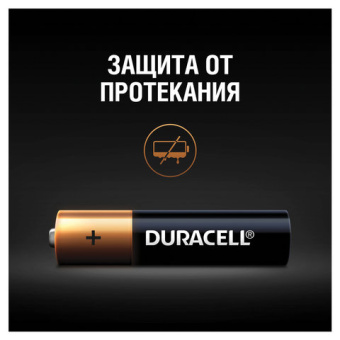 Батарейки КОМПЛЕКТ 4 шт., DURACELL Basic, AAA (LR03, 24А), алкалиновые, мизинчиковые, блистер, MN 24