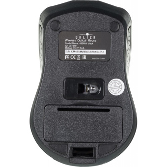 Мышь компьютерная Oklick 485MW черный опт (1200dpi) беспр USB