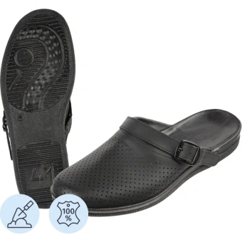 Спец.обувь Спец.обувь Сабо Ионел муж.нат.кожа цв.черный(р.41) (52-01)