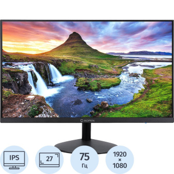 Монитор Aopen 27E1bi (UM.HE1EE.009) 27/IPS/FHD/HDMI/VGA/75Hz/250cd