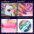 Блестки для декора, поделок, DIY, творчества, оформления, ФИГУРНЫЕ, ОСТРОВ СОКРОВИЩ, НЕОН, диспенсер