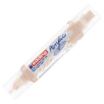 Маркер акриловый двусторонний 3D Edding 5400/255. Телесный/Warm beige