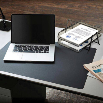 Лоток горизонтальный металлический для бумаг, 2 секции, BRAUBERG "Germanium", А4 (355х205х295 мм), ч