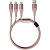 Кабель Lightning - Type-C - Micro USB, 1.2 м, Xiaomi SOLOVE, роз, DW2PinkR