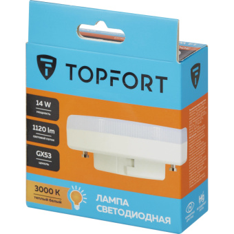 Лампа светодиодная Topfort GX53 14W 3000K