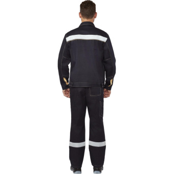 Костюм рабочий летний муж л44-КПК т.син/беж (р.52-54) 182-188 (Троя)