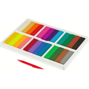 Пластилин классический Луч Классика 24 цвета 480 г со стеком