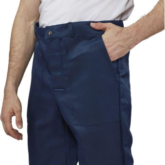 Брюки рабочие летние мужские л16-БР с СОП синие/васильковые