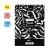 Скетчбук 40л., А5 ArtSpace "Black line. Strokes", на гребне, 120г/м2, черный блок