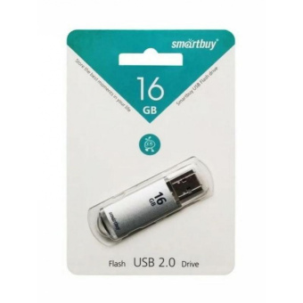 Флеш-память Smartbuy 16GB V-Cut Silver