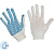 Перчатки защитные трикотажн с ПВХ Протектор 4 нити 40-42гр 10кл (50 пар/уп)
