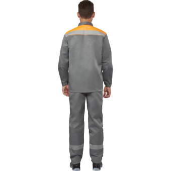 Костюм летний муж. л16-КБР с СОП сер/оранж (р.48-50) 170-176