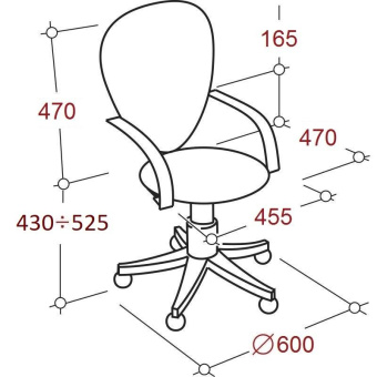 Кресло VT_EChair-304 TC Net ткань черн/сетка оранж, пластик