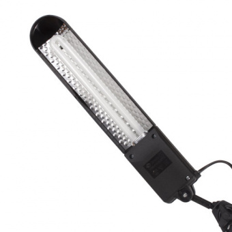 Светильник настольный "Дельта 1", на струбцине, люминесцентный, 11 Вт, черный, высота 70 см, G23, с