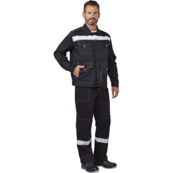 Костюм рабочий летний муж л44-КПК т.син/беж (р.44-46) 182-188 (Троя)