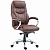 Кресло BN_Dp_Руководителя EChair-535 MPU к/з коричневый, хром