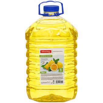 Мыло жидкое OfficeClean "Professional. Лимон", ПЭТ, 5л