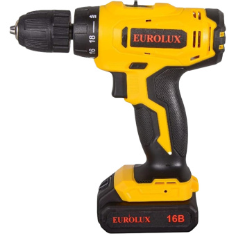 Дрель-шуруповерт аккумуляторная ДА-16/2Li Eurolux (72/14/51)