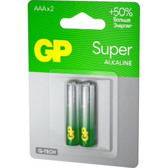 Батарея GP Super AAA/LR03/24A алкалин. бл/2 GP24A-CR2