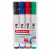 Маркеры стираемые для белой доски, НАБОР 4 ЦВЕТА, BRAUBERG "ULTRA WHITEBOARD MARKER", 3 мм