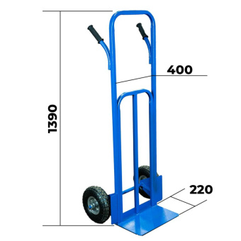 Тележка грузовая TOR КГ-300 г/п 300 кг (пневмо колеса 250 мм), 1021599