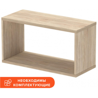 Антресоль на шкаф для одежды (Высота 37 см, Ширина 70 см, Глубина 47 см) Цвет: дуб