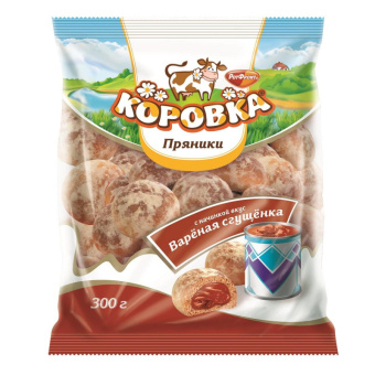 Пряники Рот Фронт Коровка со вкусом вареной сгущенки, 300г