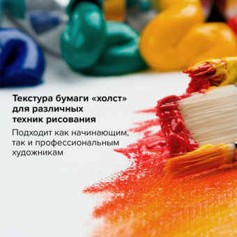 Бумага для акриловых и масляных красок, 300 г/м2, 390x540 мм, 10 листов, BRAUBERG ART PREMIERE, 1132