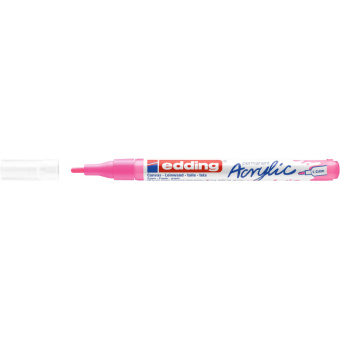 Маркер акриловый Edding 5300/069.кругл.1-2 мм. Флюоресц розовый/Neonpink