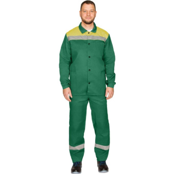 Костюм летний муж. л16-КБР с СОП зел/желт (р.60-62) 170-176