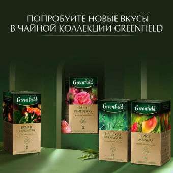 Чай Greenfield Mellow Peach зеленый с персиком и мандарином 25 пакетиков