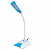 Светильник настольный SONNEN OU-146, на подставке, светодиодный, 4 Вт, белый/синий, 236671