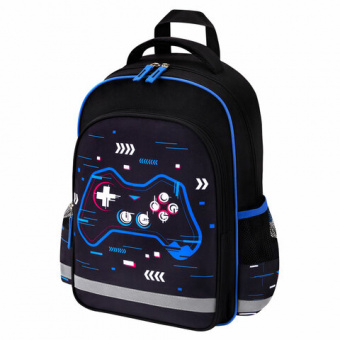 Рюкзак ПИФАГОР SCHOOL, 1 отделение, 3 кармана, "Lucky gamer", 38x28х14 см, 273172