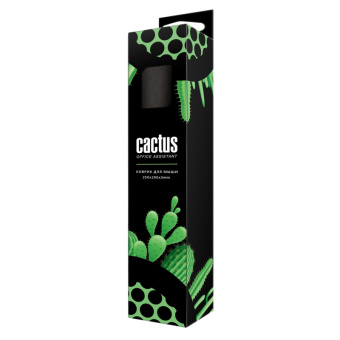 Коврик для мыши Cactus Black 250x200x3мм (CS-MP-D01S/ CS-MPC-D01S)