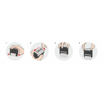 Штамп самонаборный Colop Printer C60-Set-F пластиковый 9 строк 37х76 мм