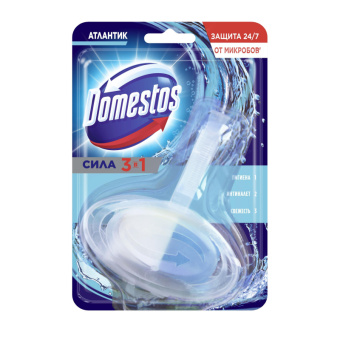 Освежитель воздуха Гигиен. блок д/унитаза DOMESTOS Атлантик твердый 40 г