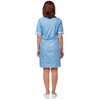 Халат медицинский м09-ХЛ серо-голубой (размер 60-62, рост 158-164)