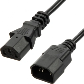 Кабель питания ProMega C13(F)-C14, 10А, 0,75мм2, 1.8м, чер (OPC002)