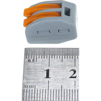 Клемма WAGO 222-412 (2х2,5мм2 с рычажком) уп.(50шт) бтп