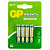 Батарейки КОМПЛЕКТ 4 шт., GP GreenCell AAA (R03, 24G), солевые, мизинчиковые, блистер, 24G-2CR4