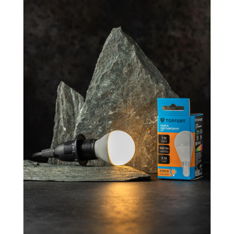 Лампа светодиодная Topfort E14 7W 2700K шар