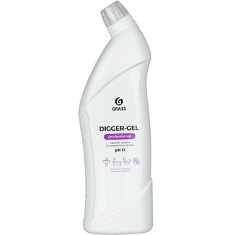 Средство для профилактики и устранения засоров в трубах Grass Digger-Gel Prof 1 лс