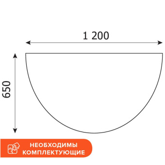 СпецМеб Easy B Приставка 904265Э св.дуб/серый (430)