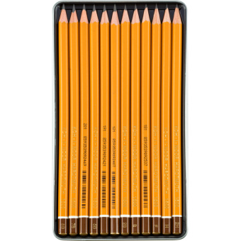 Карандаш чернографитный KOH-I-NOOR 1502/II 8B-2H 12шт./наб.Чехия