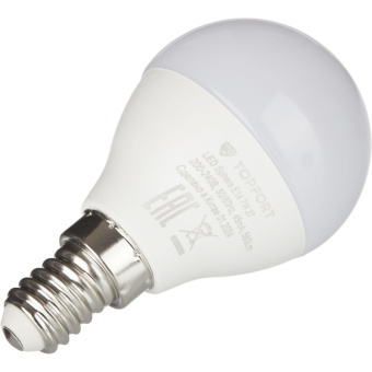 Лампа светодиодная Topfort E14 7W 2700K шар