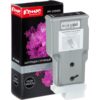 Картридж струйный Комус PFI-320MBK (2889C001) чер.мат. для TM-200/205/300
